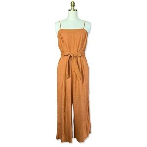 J. Crew Wide Leg Linen Jumpsuit